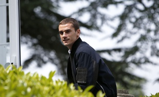 Antoine Griezmann lors de son arrivée à Clairefontaine, le 23 mai 2018.
