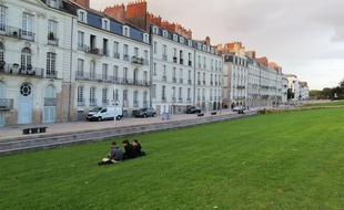 Le quai de Turenne, quartier Feydeau à Nantes.