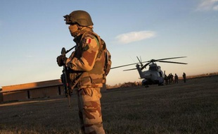 Un soldat français de la Légion étrangère, dans le nord du Mali, le 21 janvier 2013