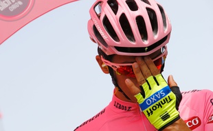 Alberto Contador sur le Giro le 14 mai 2015.