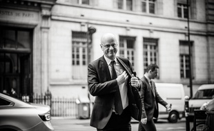 Jean-Michel Blanquer, le 24 septembre 2019, au lycée Louis-le-Grand à Paris. Crédit:NICOLAS MESSYASZ/SIPA.
