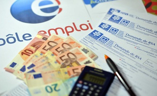Illustration : Pôle emploi et allocations-chômage.