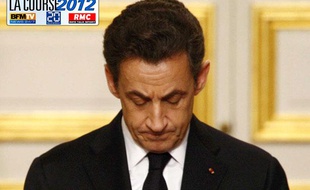 Nicolas Sarkozy dans la Course 2012.