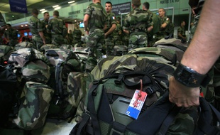Des militaires français partant en opération. Illustration.