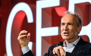 Tim Berners-Lee à Meyrin, près de Genève, le 12 mars 2019.