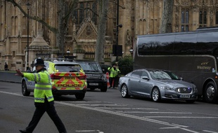Panique devant le Parlement britannique.