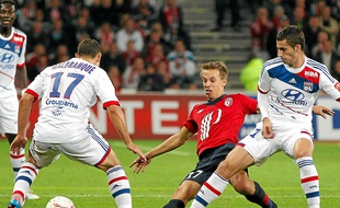 Benoît Pedretti, symbole d'un Losc qui ne lâche rien dans le sprint final, même en étant mené au score (archive)