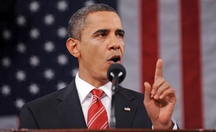 Barack Obama, lors de son premier discours sur l'état de l'Union, le 27 janvier 2010
