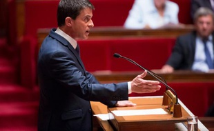 Le Premier ministre Manuel Valls à l'Assemblée nationale, le 12 mai 2016
