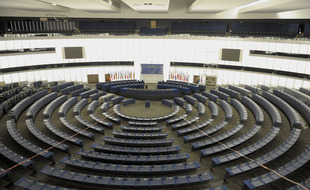 Illustration. L'hémicycle du Parlement européen à Strasbourg. le 18 09 2008