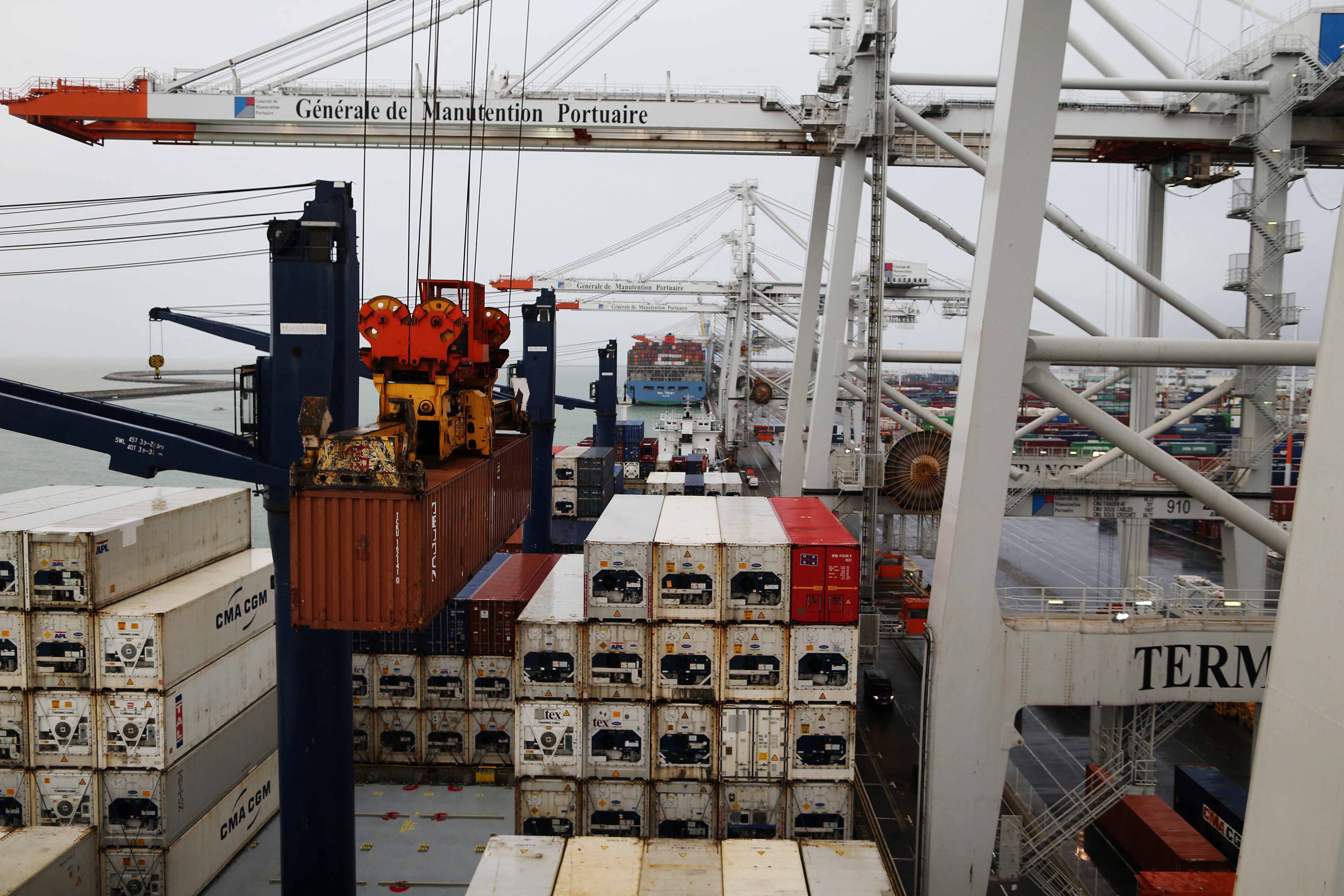 Dans le port du Havre, en 2017.