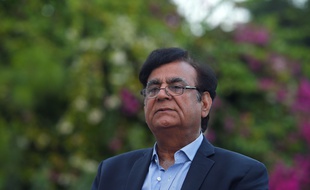L'avocat d'Asia Bibi, Saif-ul-Mulook, ici le 9 octobre 2018, a décidé de quitter le Pakistan, disant craindre pour sa vie.