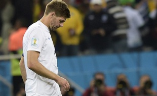 Le capitaine de l'Angleterre Steven Gerrard, le 19 juin 2014 contre l'Uruguay à Sao Paulo.