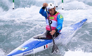 Denis Gargaud-Chanut en juin 2019 lors d'une étape de Coupe de monde au Royaume-Uni.