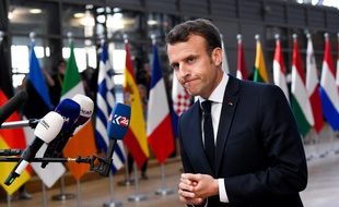 Emmanuel Macron lors du dernier sommet européen à Bruxelles.