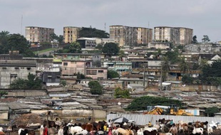 Williamsville, un des quartiers pauvres d'Abidjan, la capitale économique de Côte d'Ivoire, le 13 septembre 2014