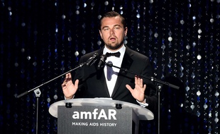 Leonardo Dicaprio au gala amfAR, au profit de la lutte contre le Sida, le 19 mai 2016 à Cannes