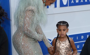 Beyonce et sa fille Blue Ivy au MTV Video Music Awards.