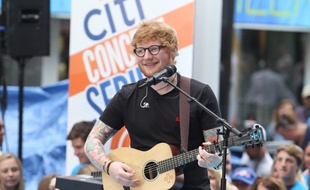 Le chanteur Ed Sheeran lors de son passage au Today Show à New York
