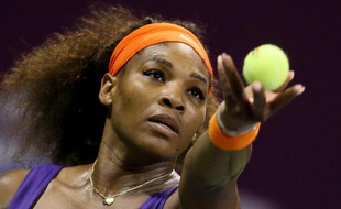 Serena Williams le 15 février 2013 lors du tournoi de Doha.