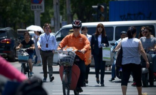 Le centre de Pékin, en Chine, le 13 juillet 2015