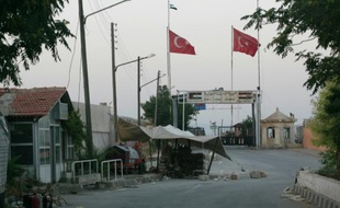 Le poste-frontière d'Oncupinar avec la Syrie, près de Kilis, le 22 juillet 2012