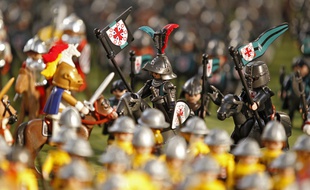 La bataille de Bouvines reconstituée avec des Playmobil pour son 800e anniversaire.