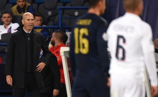 Zidane et le Real ont subi une lourde défaite au Parc des Princes, le 17 septembre 2019.