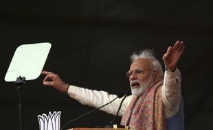 Narendra Modi en meeting