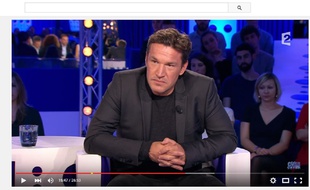Benjamin Castaldi dans l'émission de Laurent Ruquier, samedi.