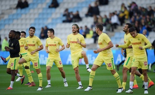 Les Canaris juste avant le match contre Bastia