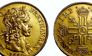 Ce rarissime lot de quatre louis en or fabriqué pour Louis XIII, a été vendu 288.000 euros à Bordeaux.