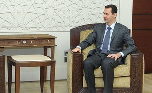 Bachar al-Assad à Damas, Syrie, le 7 août 2012.