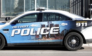 Un véhicule de la police de Détroit