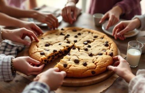 Le cookie géant à partager : la recette facile et rapide pour un goûter convivial qui fait l’unanimité !