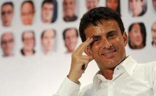 Manuel Valls, le 26 août 2011, à l'université d'été de La Rochelle.