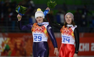 Coline Mattel, le 11 février 2014 à Sotchi.