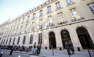L'entrée de Sciences Po Paris, le 15 janvier 2009