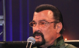 L'acteur Steven Seagal à Hollywood