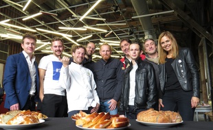Une partie des chefs cuistots de Mange, Lille!, qui participent au pique-nique.