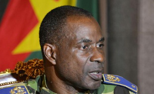 Le général de brigade Gilbert Diendéré, le 17 septembre 2015 au palais présidentiel à Ouagadougou