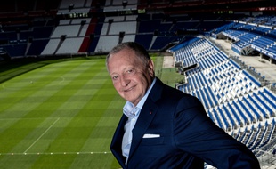 Jean-Michel Aulas au Parc OL.