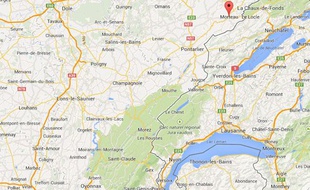Carte de localisation de Morteau (Doubs).
