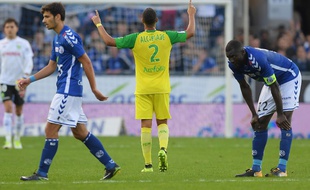 David Alcibiade à la fin du succès des Canaris à Strasbourg.