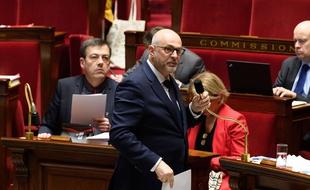 Laurent Pietraszewski, secrétaire d'Etat chargé des retraites, pendant les débats à l'Assemblée nationale.