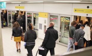 La station de métro République à Rennes.