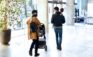 Le couple condamné à sa sortie du tribunal de Grasse ce mardi
