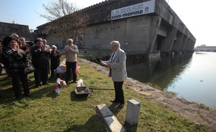 Antonio Cordoba a posé hier la première pierre du mémorial.