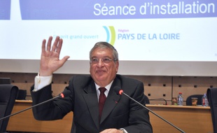 Jacques Auxiette, aprèssa réélection à la tête du conseil régional en 2010.