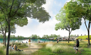 L'agence retenue propose de creuser un bassin de baignade à Cicé.